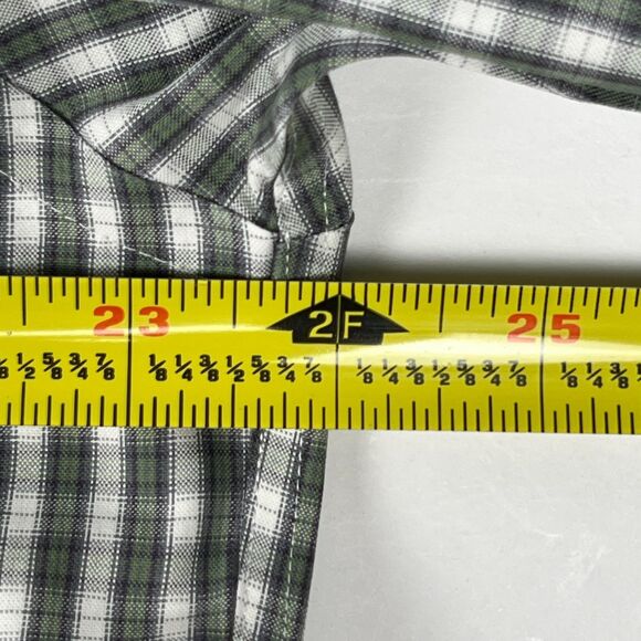 Brooks Brothers Casual Shirt Non-Iron 346 Green Stripe Long-Sleeve Button-Down - Picture 8 of 9